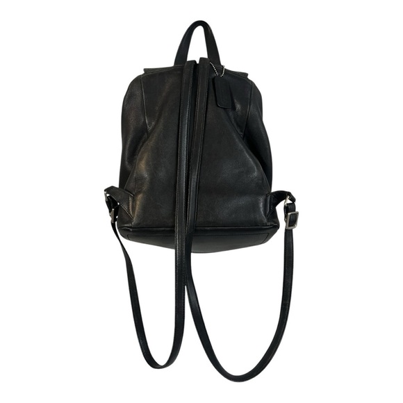 COACH #9827 Vintage Legacy Leather Drawstring Backpack Black - Picture 2 of 8